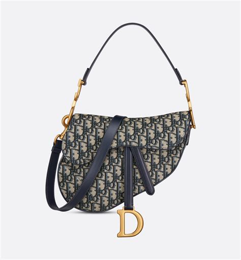 Dior Saddle Flap in Tela Jacquard Oblique 